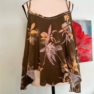 Free People We the Free Hey Girl Tank Top Army Combo Women's Size Small $58